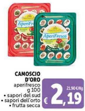 Deco Supermercati CAMOSCIO D'ORO aperifresco g 100 offerta