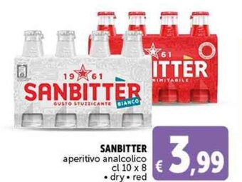 Deco Supermercati SANBITTER aperitivo analcolico cl 10 x 8 offerta
