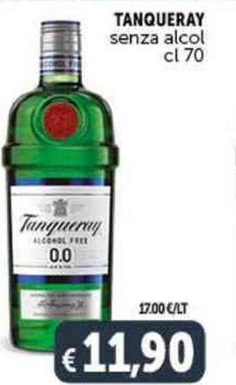 Deco Supermercati TANQUERAY senza alcol cl 70 offerta