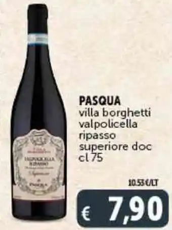 Deco Supermercati PASQUA villa borghetti valpolicella ripasso superiore doc cl 75 offerta