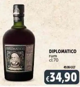 Deco Supermercati DIPLOMATICO rum cl 70 offerta