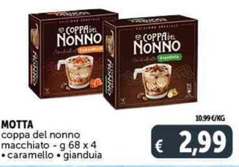 Deco Supermercati MOTTA coppa del nonno macchiato - g 68 x 4 offerta