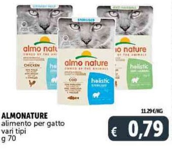 Deco Supermercati ALMONATURE alimento per gatto vari tipi g 70 offerta