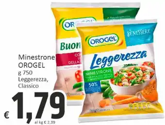 Paghi Poco Minestrone OROGEL g 750 offerta