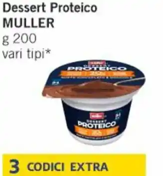Paghi Poco Dessert Proteico MULLER g 200 offerta
