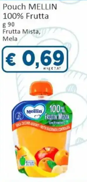 Pouch MELLIN 100% Frutta g 90