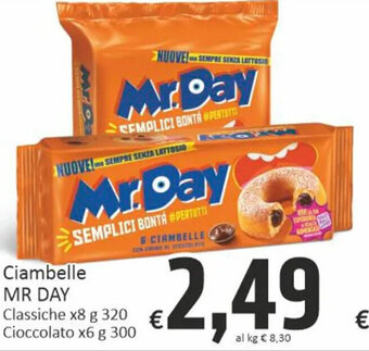 Ciambelle MR DAY Classiche x8 g 320 Cioccolato x6 g 300