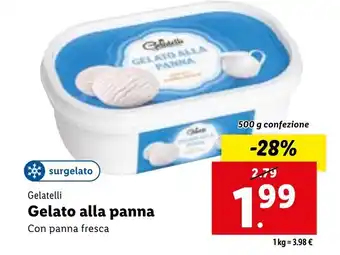 Lidl Gelatelli Gelato alla panna 500 g offerta
