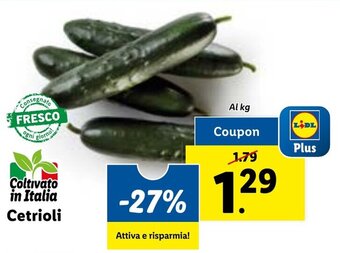 Lidl Cetrioli offerta