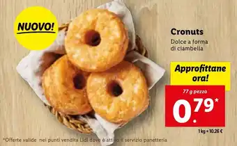 Lidl Cronuts Dolce a forma di ciambella 77 g offerta