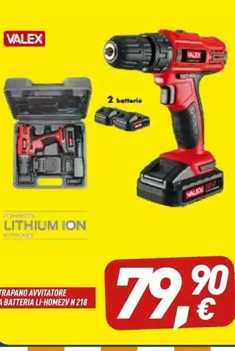 Valex Trapano Avvitatore A Batteria Li-Home2V N 218