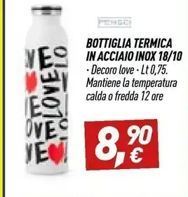 Bottiglia Termica in Acciaio Inox 18/10