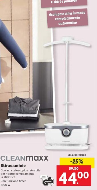 CLEANmaxx Stiracamicie