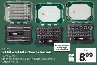 Lidl PARKSIDEⓇ Set bit o set bit e chiavi a bussola offerta
