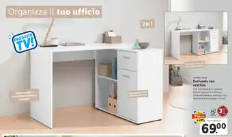 Lidl LIVARNO home Scrivania con scaffale offerta