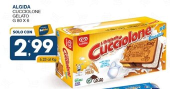 SeBón Supermercati ALGIDA CUCCIOLONE GELATO G 80 X 6 offerta