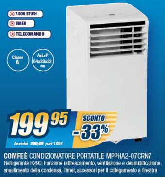 Sinergy Comfeè Condizionatore Portatile MPPHA2-07CRN7 offerta