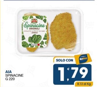 SeBón Supermercati AIA SPINACINE G 220 offerta