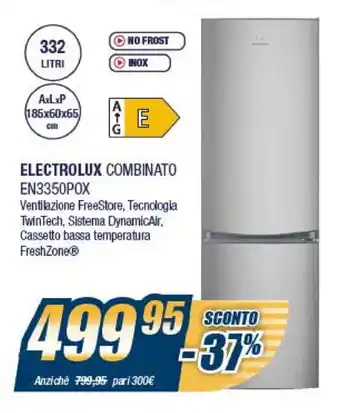 Sinergy Electrolux Combinato EN3350POX offerta
