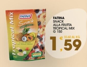 SeBón Supermercati FATINA SNACK ALLA FRUTTA TROPICAL MIX G 150 offerta