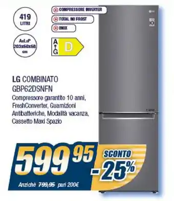 LG Combinato GBP62DSNFN