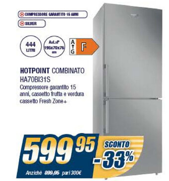 Sinergy Hotpoint Combinato HA70BI31S offerta