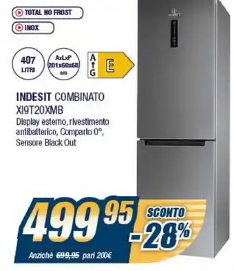Sinergy Indesit Combinato XI9T20XMB offerta