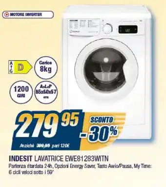 Indesit Lavatrice EWE81283WITN
