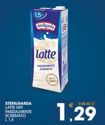 SeBón Supermercati STERILGARDA LATTE UHT PARZIALMENTE SCREMATO L 1,5 offerta