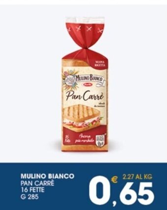 SeBón Supermercati MULINO BIANCO PAN CARRE 16 FETTE G 285 offerta