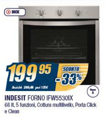 Sinergy Indesit Forno IFW5530IX offerta