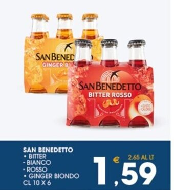 SeBón Supermercati SAN BENEDETTO BITTER CL 10 x 6 offerta