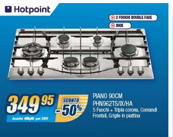 Sinergy Hotpoint Piano 90cm PHN962TS/IX/HA offerta