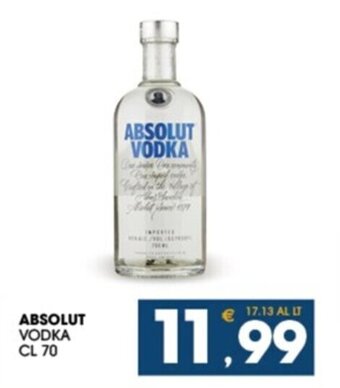 ABSOLUT VODKA CL 70