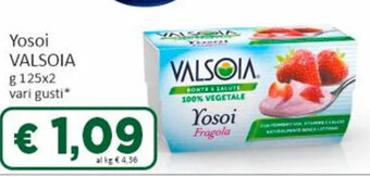 Paghi Poco Yosoi VALSOIA g 125x2 vari gusti* offerta
