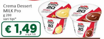 Paghi Poco Crema Dessert MILK Pro g 200 vari tipi offerta