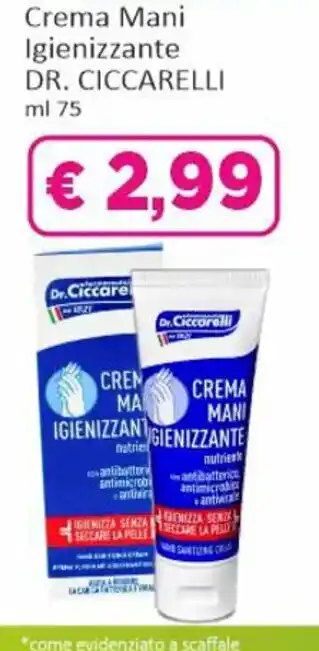 Crema Mani Igienizzante DR. CICCARELLI ml 75