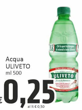Paghi Poco Acqua ULIVETO ml 500 offerta