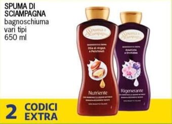 Splendidi e Splendenti SPUMA DI SCIAMPAGNA bagnoschiuma vari tipi 650 ml offerta
