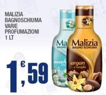 Splendidi e Splendenti MALIZIA BAGNOSCHIUMA VARIE PROFUMAZIONI 1 LT offerta