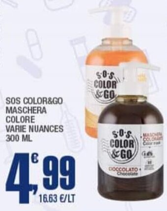 Splendidi e Splendenti SOS COLOR&GO MASCHERA COLORE VARIE NUANCES 300 ML offerta