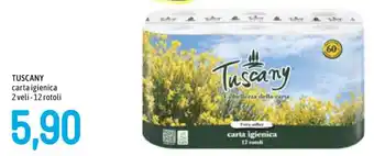Famila TUSCANY carta igienica 2 veli -12 rotoli offerta