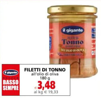 FILETTI DI TONNO all'olio di oliva 180 g