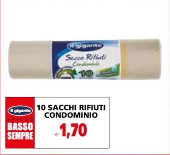 Il Gigante Il gigante 10 SACCHI RIFIUTI CONDOMINIO offerta