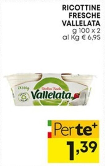 Pam RICOTTINE FRESCHE VALLELATA G 100 X 2 offerta