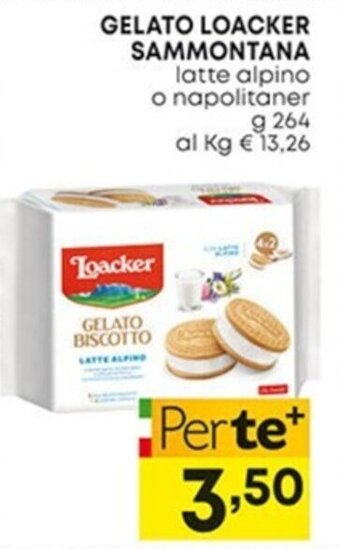 Pam GELATO LOACKER SAMMONTANA latte alpino o napolitaner g 264 offerta