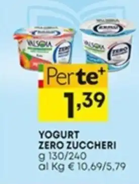 Pam YOGURT ZERO ZUCCHERI g 130/240 offerta