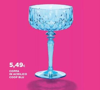 Ipercoop COPPA IN ACRILICO COOP BLU offerta