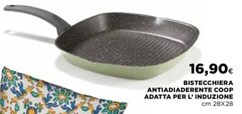 BISTECCHIERA ANTIADIADERENTE COOP ADATTA PER L' INDUZIONE cm 28X28