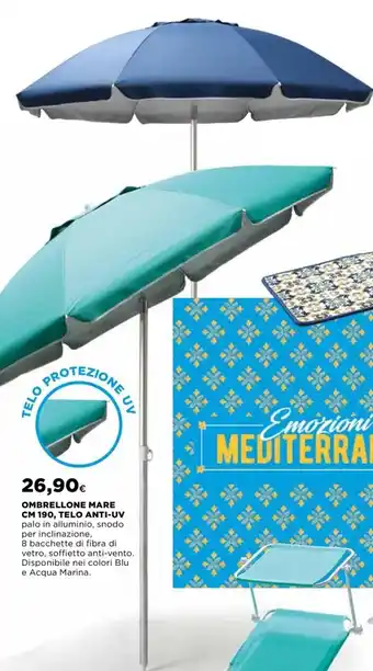 OMBRELLONE MARE CM 190, TELO ANTI-UV